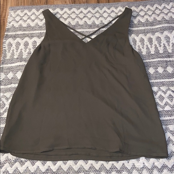 green strappy tank top - Picture 1 of 3